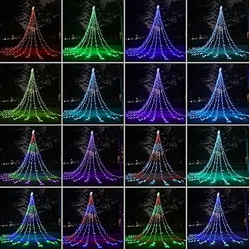 fair liar 3点セット★ Joomer Christmas Tree Star Lights, 16.4FT Height 504LED